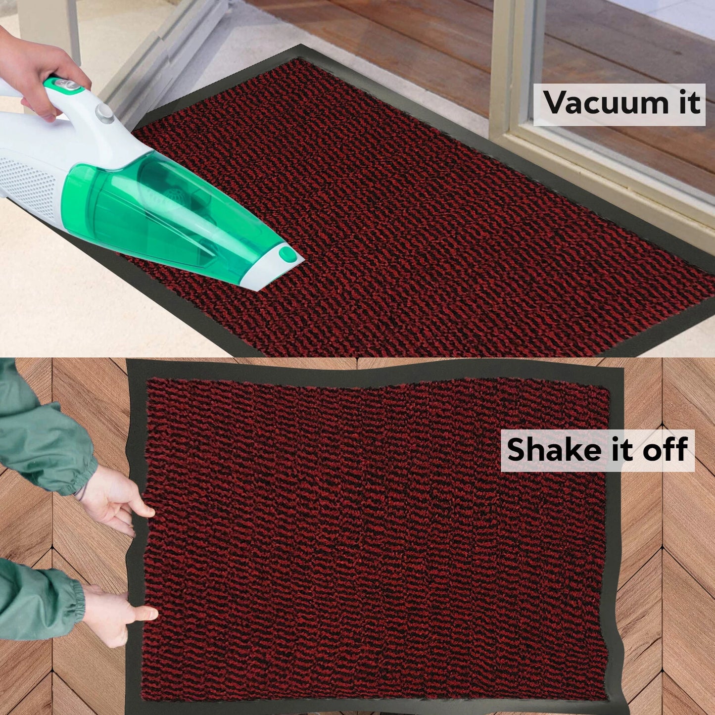 Heavy Duty Non Slip Rubber Back Barrier Door Mat Kitchen Doormats Hallway Rug