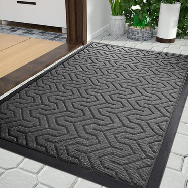 Yimobra 92x61cm Grey Heavy Duty Absorbent Door Mat