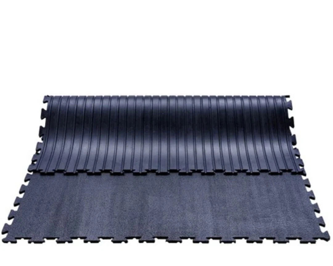 12mm Heavy Duty Rubber Mat 6x4ft Interlocking Gym Flooring Garage Stable Stall T