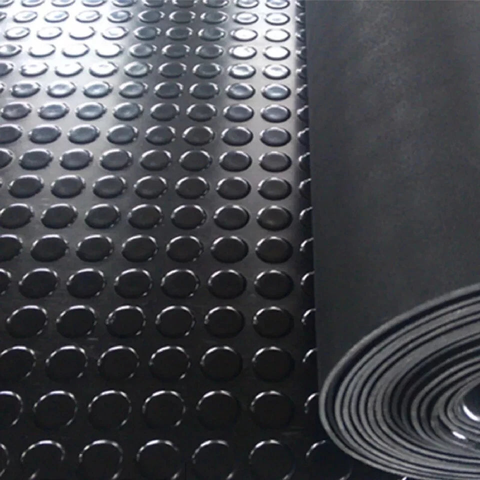 Heavy Duty Rubber Flooring Matting Non-Slip Garage Industrial Van Shed 1.3m COIN
