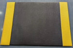 Anti Fatigue Mat Sponge Rubber Black/Yellow - 3ft x 2ft x 10mm Thick