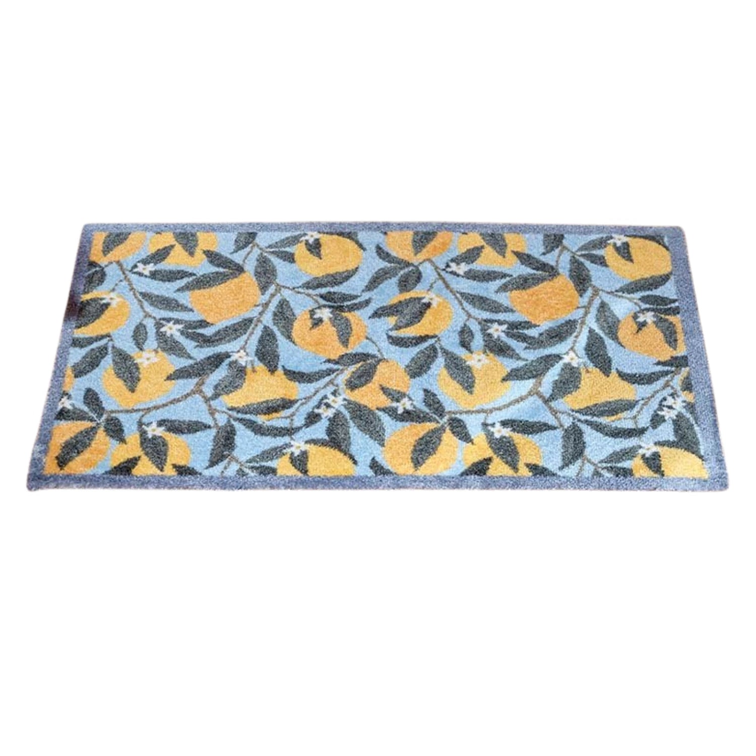 Non Slip Indoor Mat Large Door Entrance Rug Dirt Trapper Washable Lemon 75cm