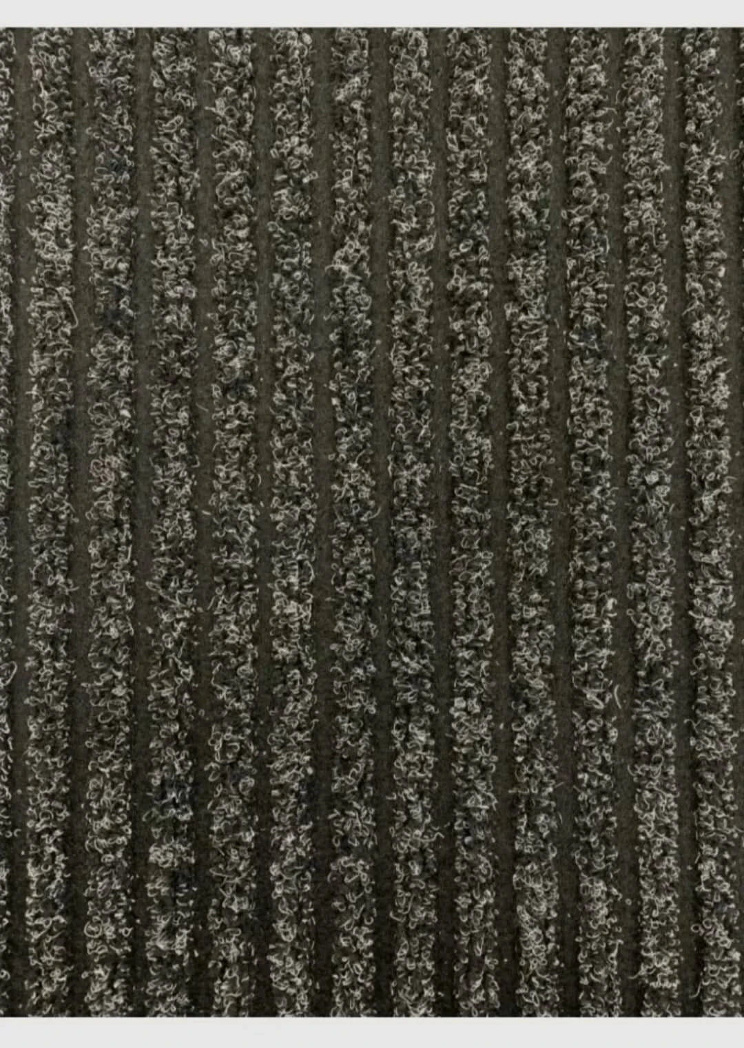 1M ×48cm Ribbed Hard Wearing Entrance Matting, Contract Mat- Black Colour