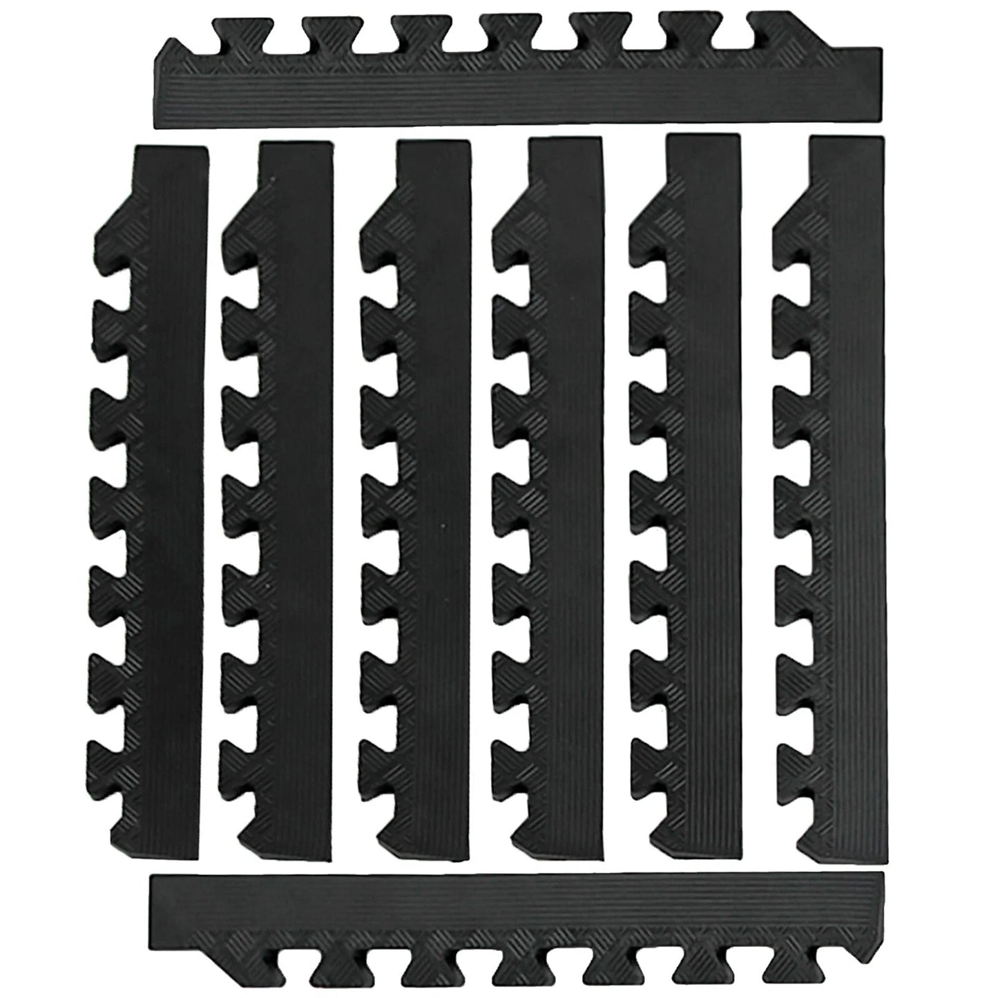 Heavy Duty Rubber Gym Mats Garage Flooring Tiles Commercial Interlocking 4pcs