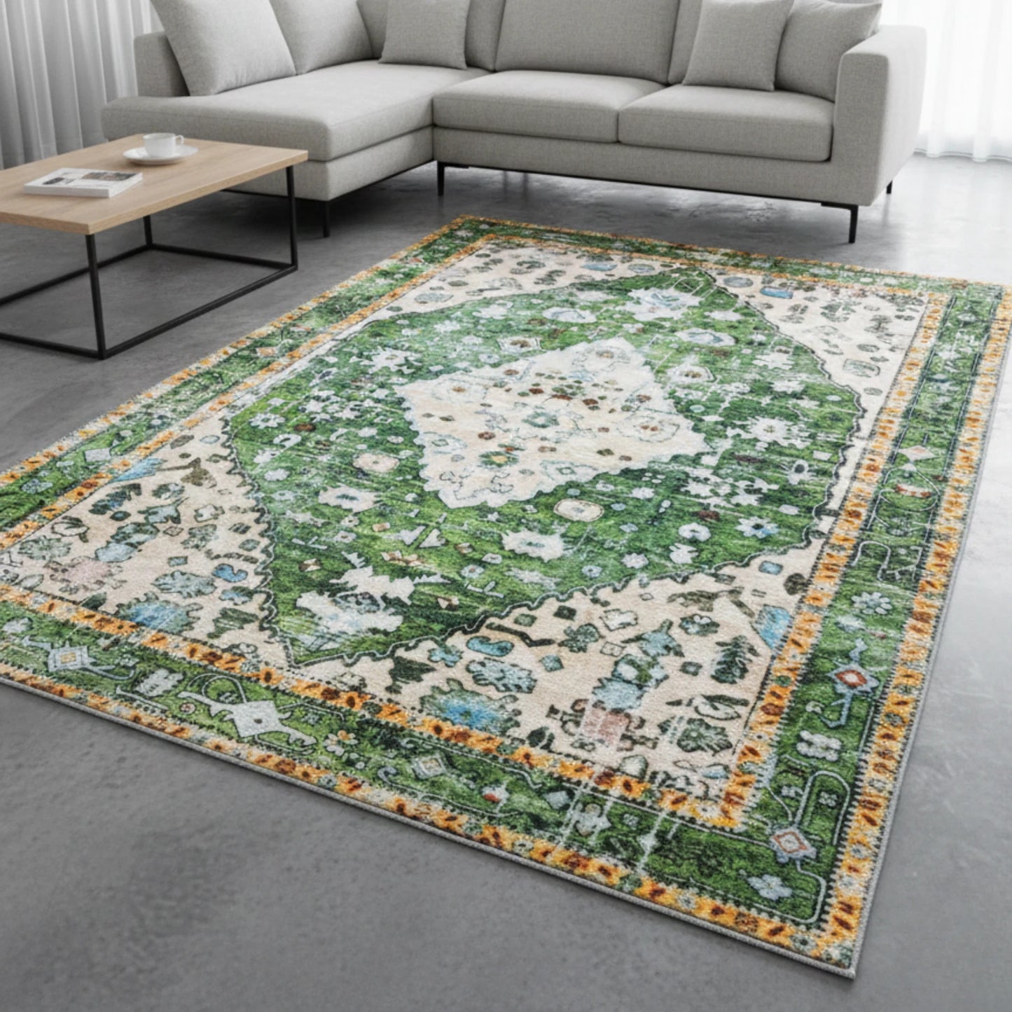 Modern Non Slip Large Area Rugs Living Room Bedroom Carpet Hallway Runner Mat