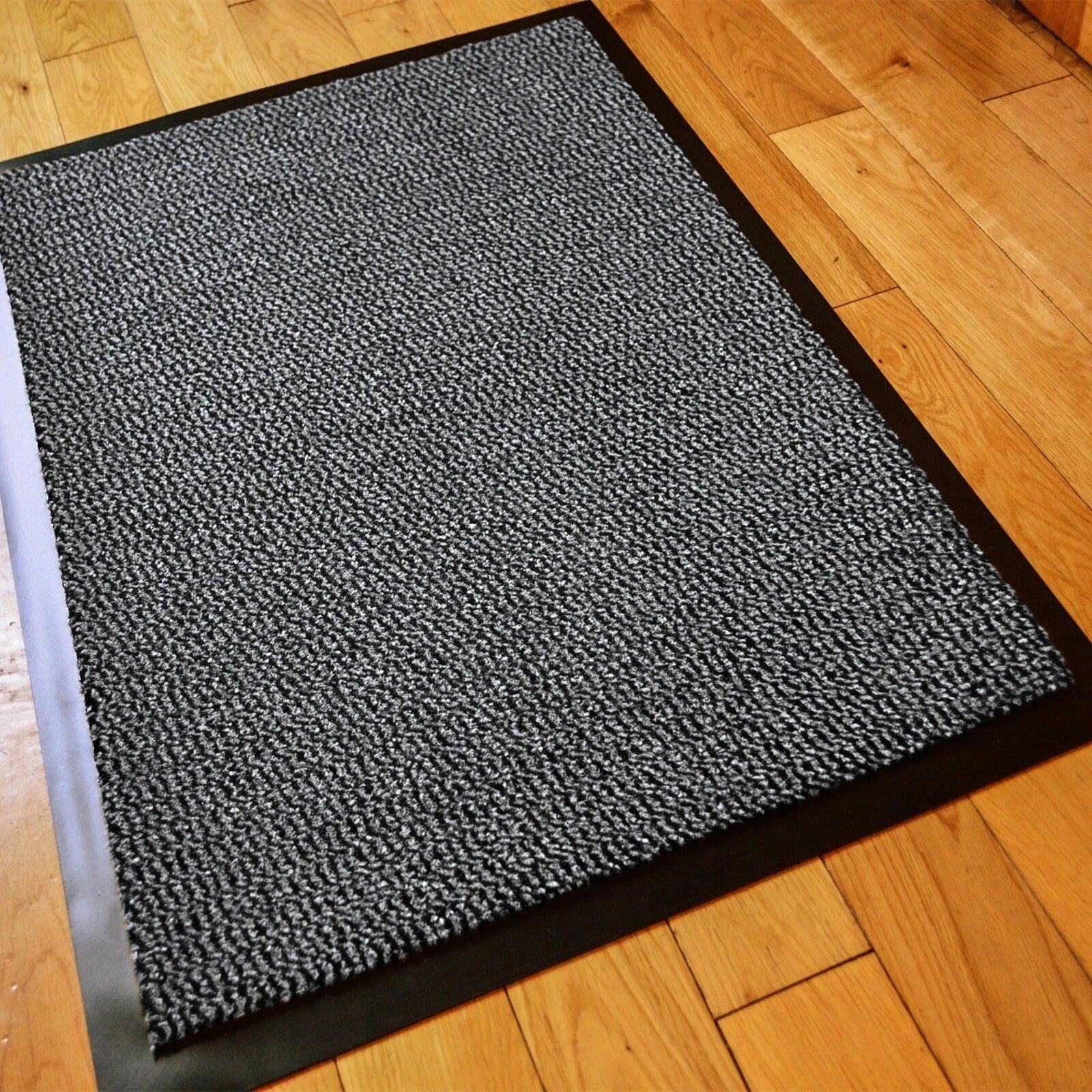 Large Heavy Duty Non Slip Rubber Back Door Mat Barrier Hallway Kitchen Floor Rug