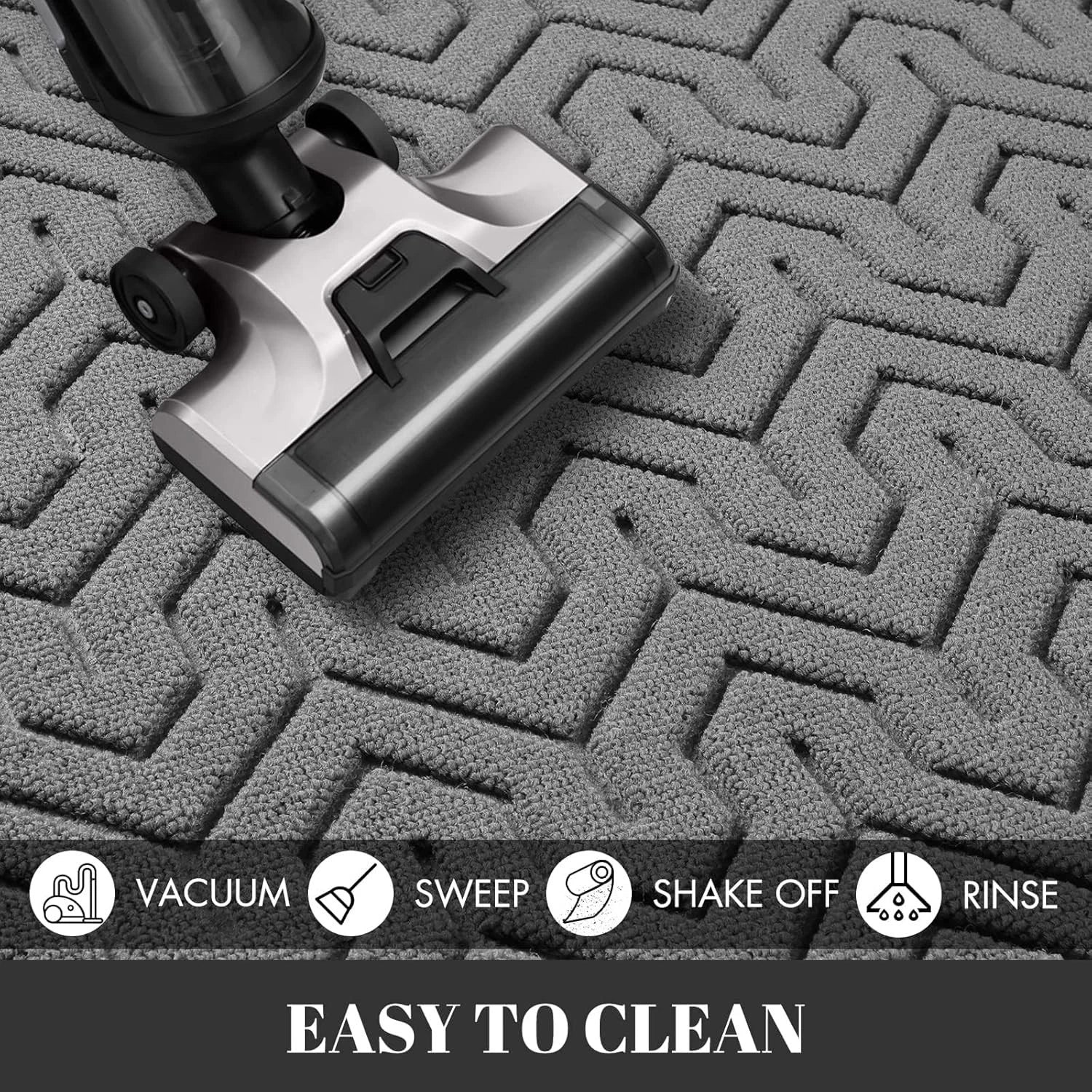 Yimobra 92x61cm Grey Heavy Duty Absorbent Door Mat