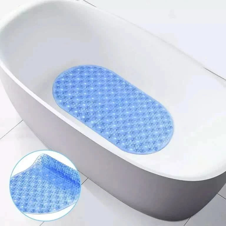 Shower Mat Non Slip Bathtub Mat Strong Suction PVC Bath Mat Anti Mold Rubber Mat