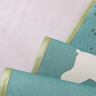 ­3D Printing Foldable Folding Summer Ice Silk Cover Cooling Mat With Pillowcase