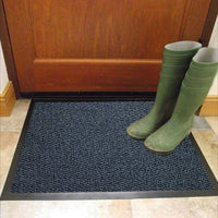 Barrier Mat Large Door Mat Rubber Backed Rug Anthracite (40 X 60cm)