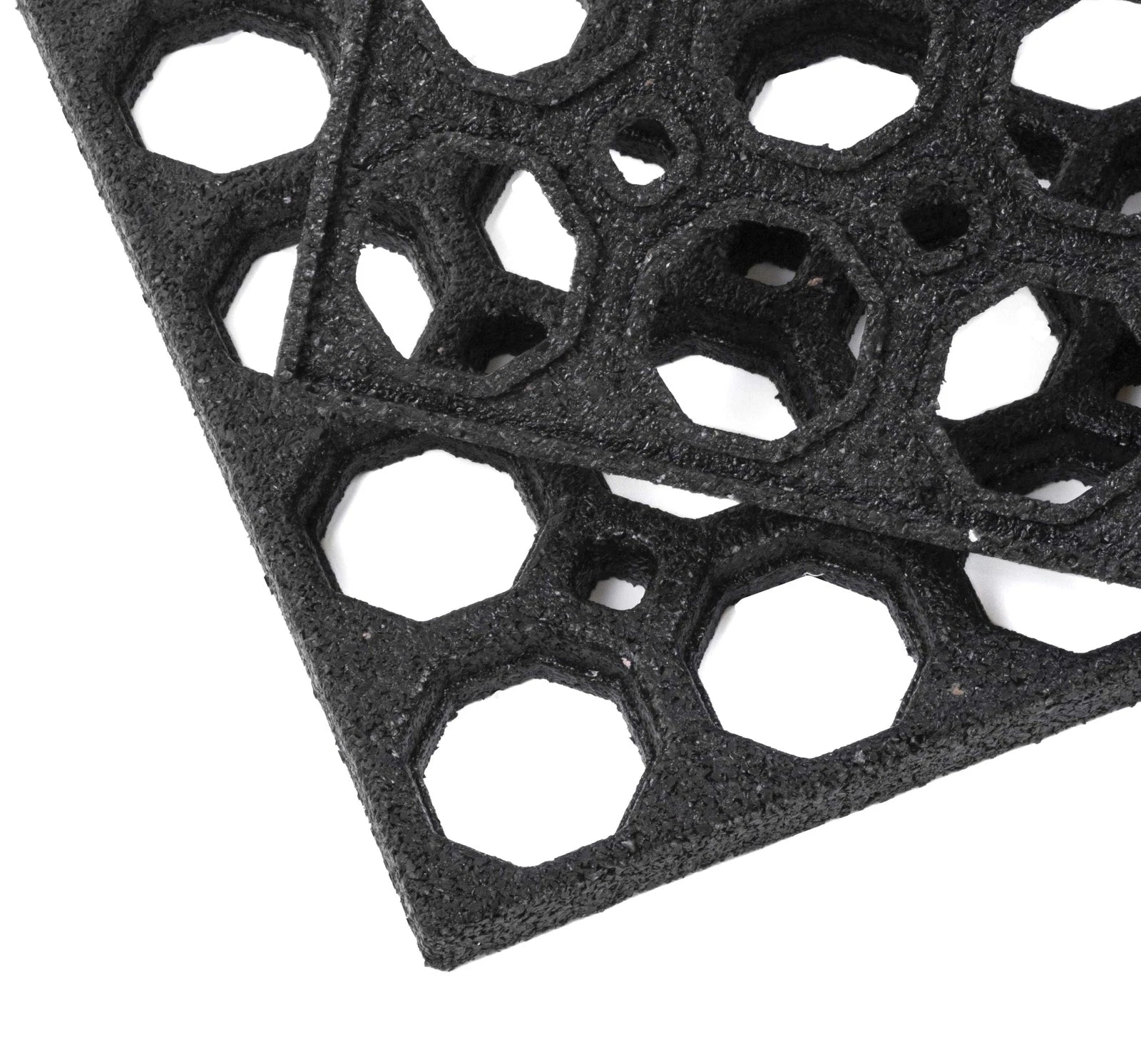 Honeycomb Outdoor Rubber Ring Entrance Floor Door Mat, Heavy Duty Drianage Matt