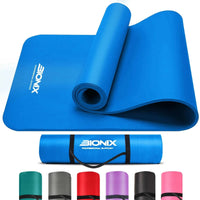 
Yoga Mat Thick 10mm Non Slip Gym Exercise Fitness Pilates Carry Strap NBR 183x62
