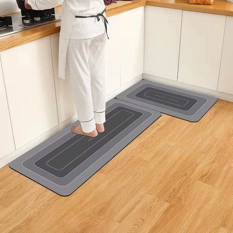 Kitchen Floor Mat Waterproof Non Slip Door Carpet Washable Anti Dirty Rug Pad