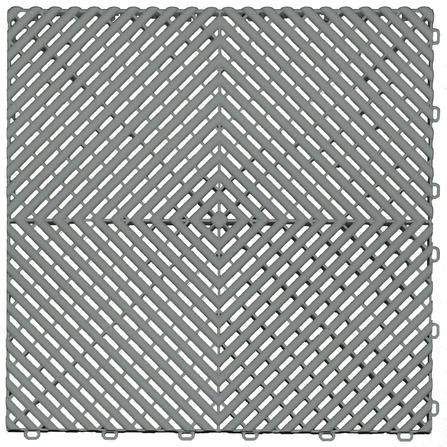 PVC Floor Tiles Heavy Duty Vented Interlocking Gym Floor Workshop | 40cm x 40cm