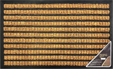 Weave Coir Door Mat Heavy Duty Entrance Floor Mat Outdoor Anti Slip 45 x 75 cm