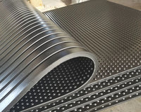 Gym Rubber Flooring mat, Bubble design, 6ftx4ftx12mm, Heavy Duty Large, 25kg