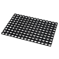 Heavy Duty Rubber Door Mat Non Slip Black Hollow Doormat Outdoor Anti Fatigue