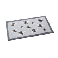 Non Slip Indoor Mat Large Door Entrance Rug Dirt Trapper Washable Bees 75cm