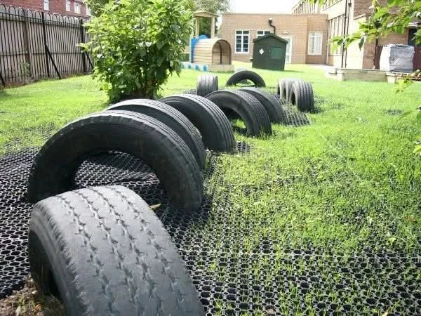 20 x Heavy Duty Rubber Grass Mat 1.5m x 1.0m Playground Garden Safety Floor Mat