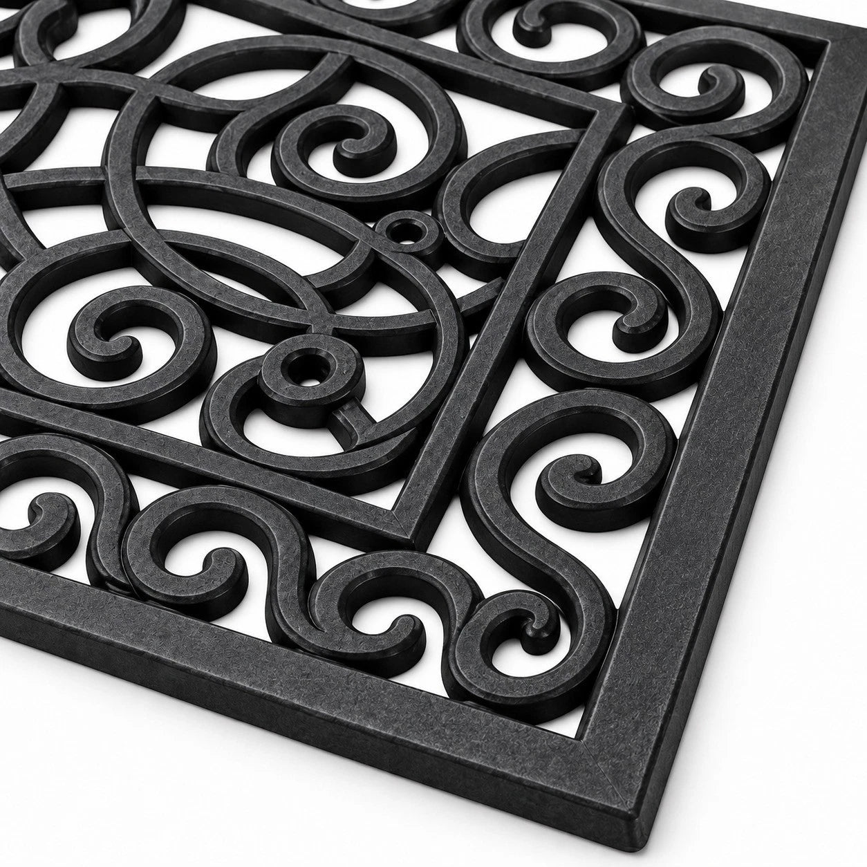 Decorative Rubber Door Mat Outdoor Indoor Heavy Duty Entrance Floor Mat 45x75cm