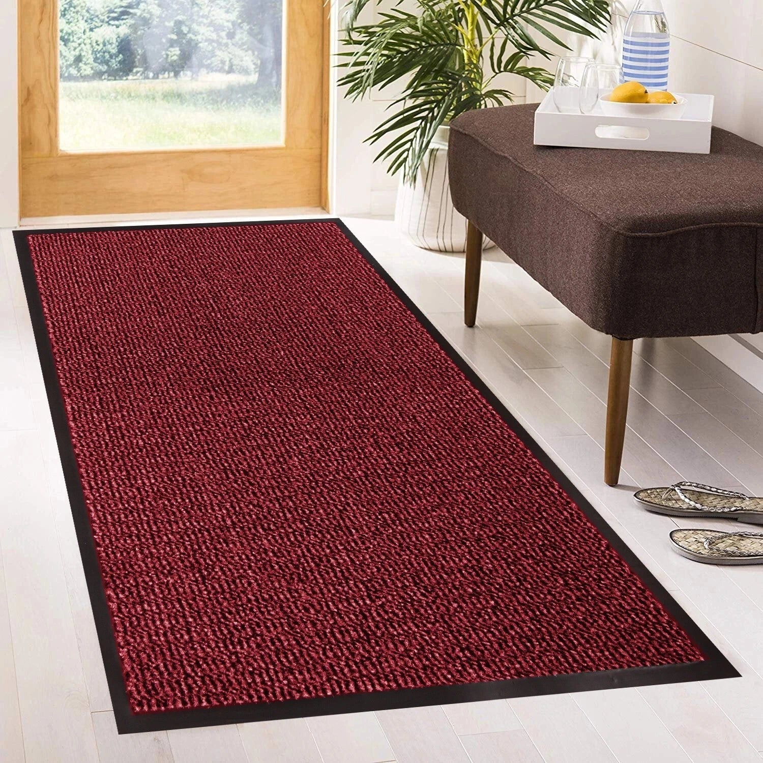 Door Mat Non Slip Large Indoor Entrance Rug Dirt Trapper Washable Barrier Mats