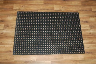 Heavy Duty DOOR MAT RUBBER Non-Slip Hollow Entrance DOORMAT Outdoor Durable