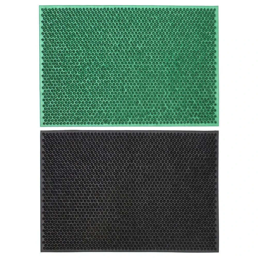 JVL Condor Classic Astro Turf-Look Rubber Scraper Mat, Black or Green