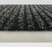 1M ×48cm Ribbed Hard Wearing Entrance Matting, Contract Mat- Black Colour