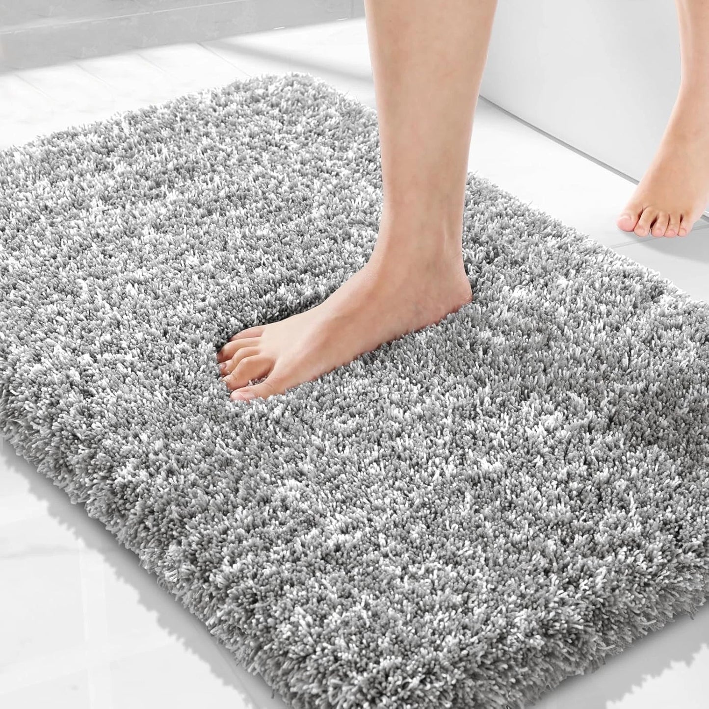 Quick Dry Non Slip Bathroom Mat, Soft Microfiber