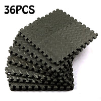 36PCS EVA Interlocking Floor Mats Non-Slip Waterproof Gym Fitness Tiles