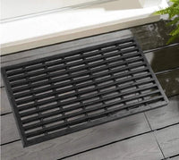 Rubber Door Mat Heavy Duty Indoor Outdoor Doormat Entrance Shoe Scraper 36x61cm