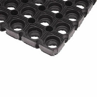 Heavy Duty Door Mat Non Slip Hollow Rubber Doormat Outdoor Anti Fatigue 50x100cm