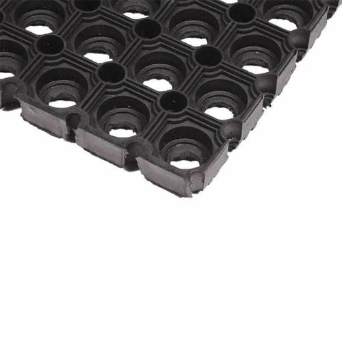 Heavy Duty Door Mat Non Slip Hollow Rubber Doormat Outdoor Anti Fatigue 50x100cm