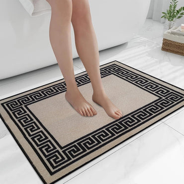 Non Slip Bath Mat Water Absorbent Toilet Pedestal Mats Small Large Bathroom Rug