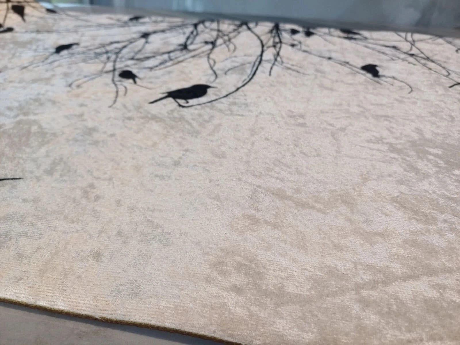 Bonamaison Designer Faux Velvet Ultra Absorbent Bath/door Mat. Nature. Stunning