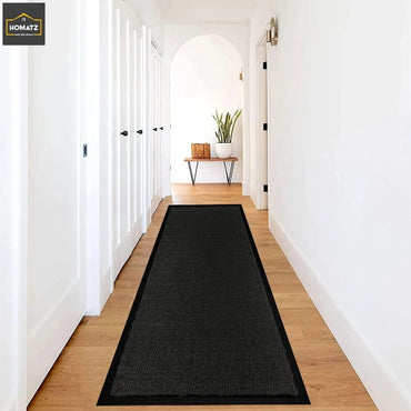 Heavy Duty Non Slip Black 90x300 Barrier Door Mat Rubber Backing Kitchen Mats