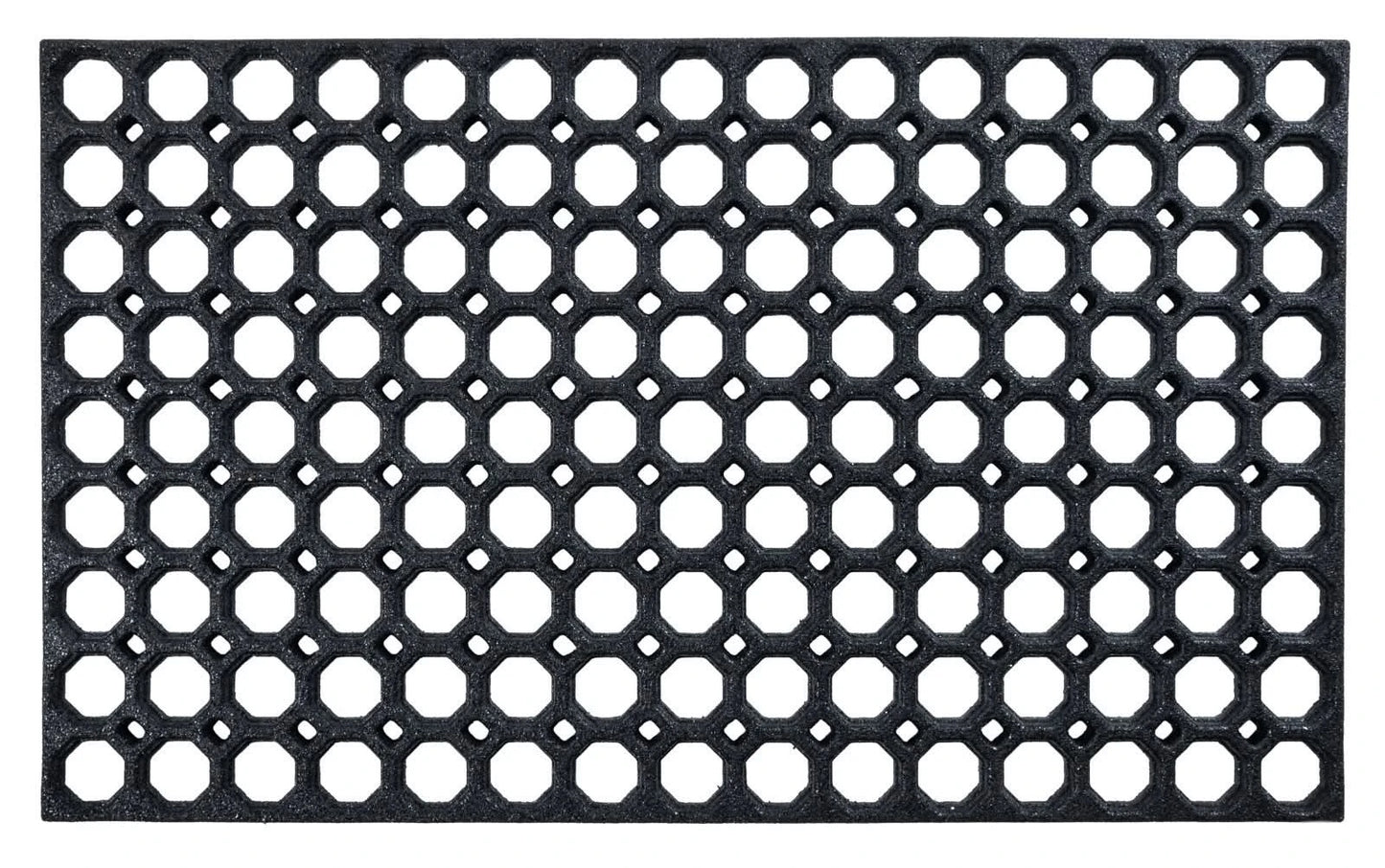 Large Hollow Rubber Ring Door Mat Heavy Duty Entrance Non Slip Garden Outdoor
