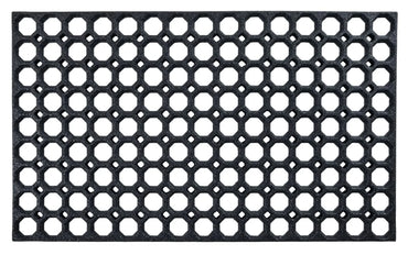 Large Hollow Rubber Ring Door Mat Heavy Duty Entrance Non Slip Garden Outdoor