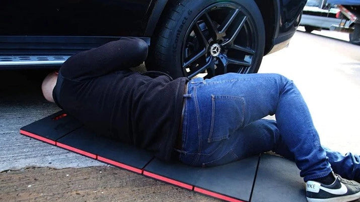 3 in 1 Folding Garage Mechanics Eva Foam Work Mat Water & Oil Resistant Creeper