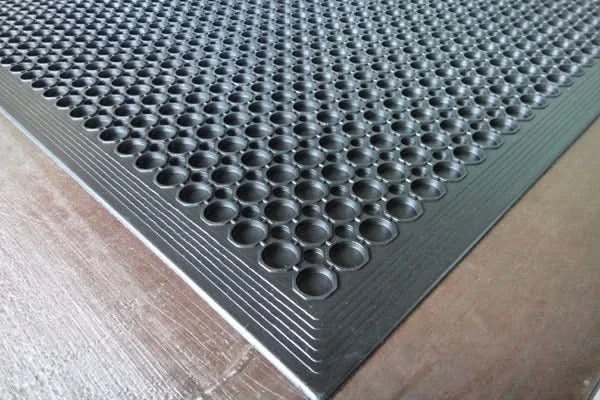 Large Outdoor Rubber Entrance Mats Anti Slip Drainage Door Mat Flooring 0.9x1.5