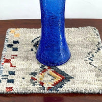 Handmade Placemats Living Room Accent Table Mat Home Wall Decor Wool Rug 30X30cm