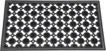 Heavy Duty Rubber Door Mat Nonslip Dirt Scraper for Garden Front Entrance Circle