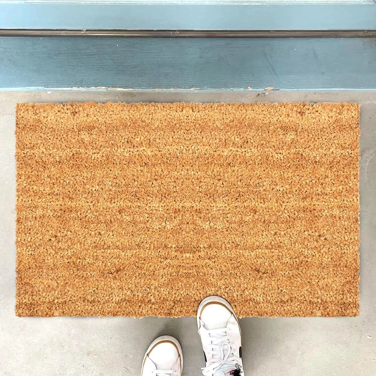 Coir & Rubber Door Mat Non Slip Entrance Indoor Outdoor Doormat Welcome 40x70cm