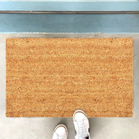Coir & Rubber Door Mat Non Slip Entrance Indoor Outdoor Doormat Welcome 40x70cm