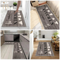 HSGLGNA Kitchen Rugs Runner Set of 2 Anti Fatigue Kitchen Floor Mat for Home