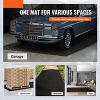 Diamond-Plate Rubber Flooring Roll 3mm x 4ft x 8ft Garage Floor Mat SBR