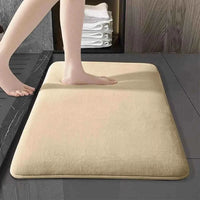 Super Absorbent Bathroom Floor Mat Non Slip Coral Velvet Bath Door Rug UK
