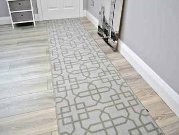 Dark Grey Rubber Back Mats Long Wide Corridor Hallway Rugs Hall Runner Anti Slip