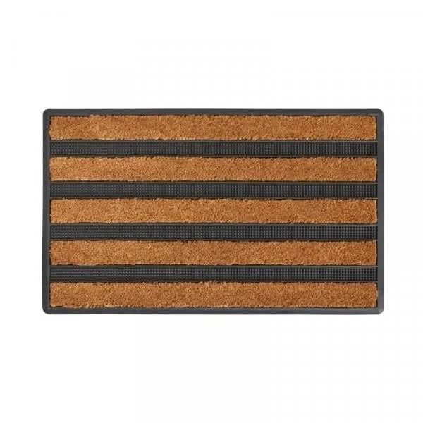 Natural Coir Door Mat Rubber Mud Muck Shoe Scraper Heavy Duty Dirt Remover