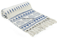 Indien Hand Block Print Cotton Rug Handmade Indoor Floor Runner Beach Yoga Mats